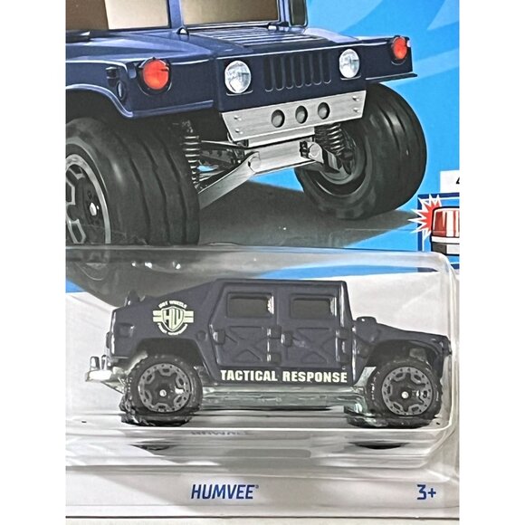 Hot Wheels Humvee Blue Truck HW First Response 2024 Mainline 33/250 Diecast - Picture 3 of 9